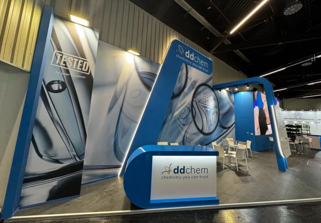 european coatings show 2025 allestimento fieristico ddchem